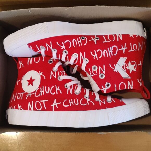 NWB Converse red and white Not a Chuck size men's 11 - Picture 3 of 10